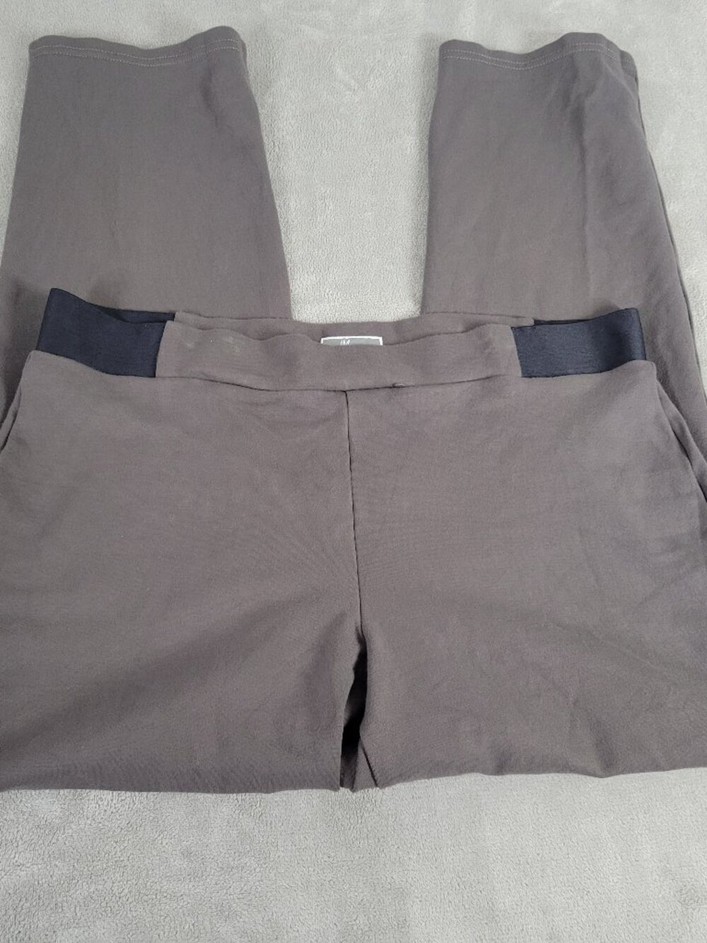 JM Collection Womens Pants XL Gray Jogger Pull On Elastic Waist Stretch GRA92E